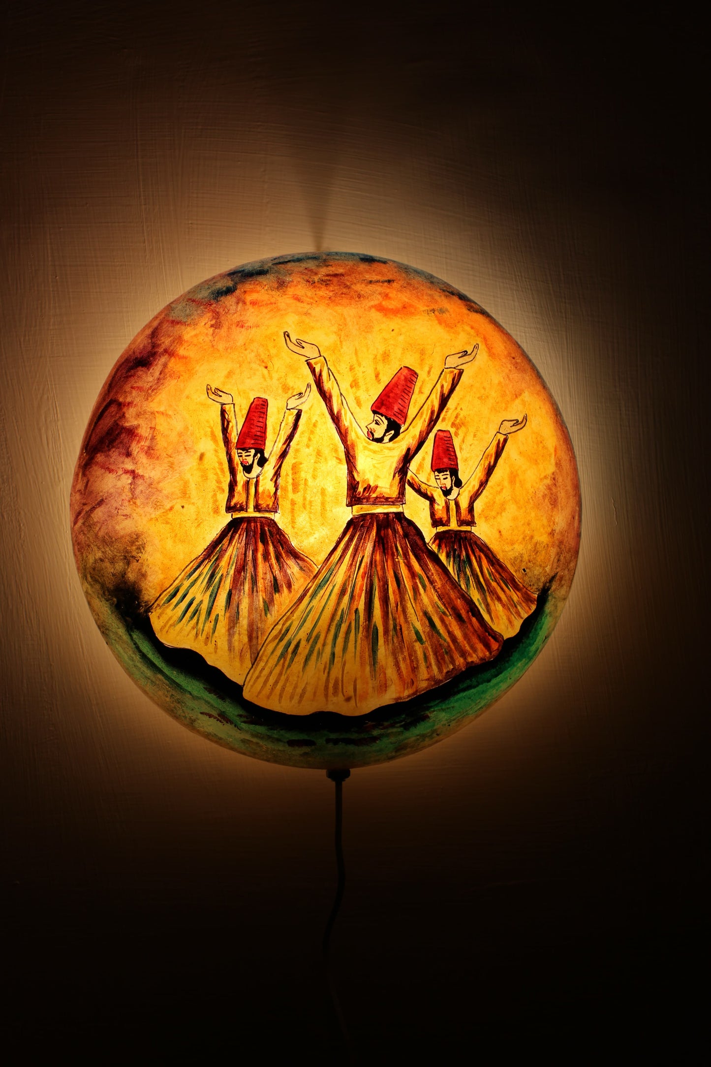 Sufi Style Camel Skin lamp