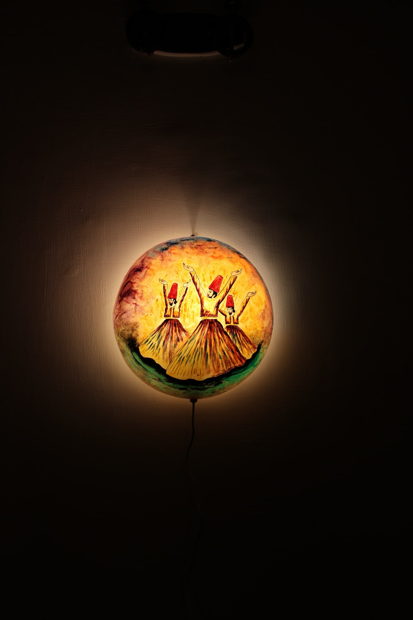 Sufi Style Camel Skin lamp