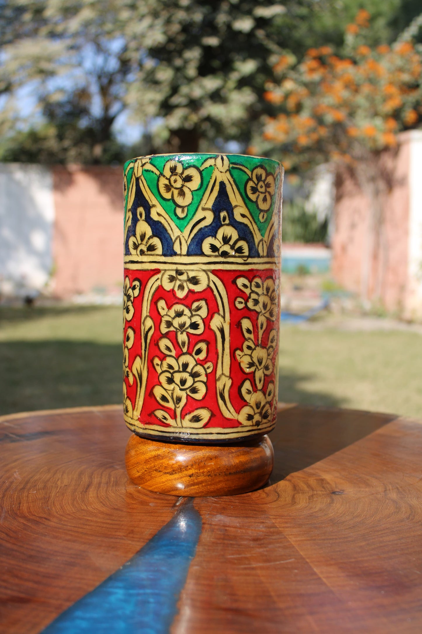 Glass Style Camel Skin Lamp